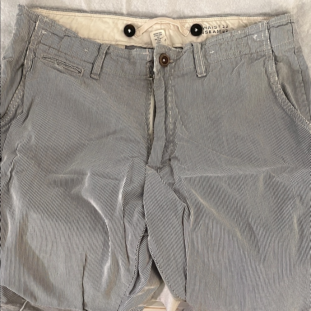 American Eagle Men's searsucker Flat Front pants